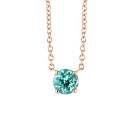 Vignette : Pendentif Or rose Tourmaline Mint Lady XL 1