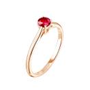 Vignette : Bague Or rose Rubis Baby Lady 2