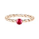 Thumbnail: Ring Rose gold Ruby and diamonds Capucine 4 mm 1
