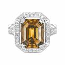 Thumbnail: Ring White gold Chrysoberyl and diamonds Art Déco Prima 1