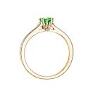 Thumbnail: Ring Yellow gold Tsavorite and diamonds Little Lady Pavée 2