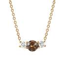 Vignette : Pendentif Or jaune Diamant Chocolat et diamants Lady Duo 1