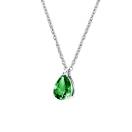 Vignette : Pendentif Or blanc Tsavorite et diamants Lady Poire M 2