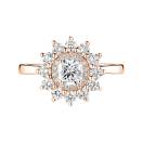 Thumbnail: Ring Rose gold Diamond Lefkos 5 mm 1