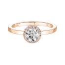 Vignette:Ring Roségold Diamant Rétromantique M 2