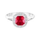 Thumbnail: Ring Platinum Ruby and diamonds Mada 1
