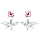 Vignette : Boucles d'oreilles Or blanc Tourmaline et diamants EverBloom Symétriques 1