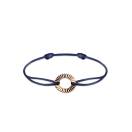 Thumbnail: Cord Bracelet Rose gold Entaille Rayons 1