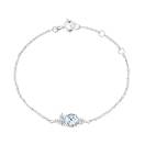 Vignette : Bracelet Or blanc Aigue-marine et diamants Baby EverBloom 1