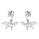 Vignette : Boucles d'oreilles Or blanc Diamant EverBloom Symétriques 1