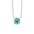 Vignette : Pendentif Or blanc Tourmaline Mint Lady XL 1
