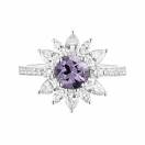 Thumbnail: Ring White gold Lavender Spinel and diamonds EverBloom Prima Spinelle Lavande 1