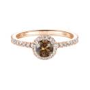 Vignette:Ring Roségold Diamant-Schokolade und diamanten Rétromantique M Pavée 2