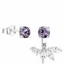 Thumbnail: Earrings White gold Lavender Spinel and diamonds EverBloom Spinelle Lavande 1