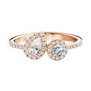 Thumbnail: Ring Rose gold Aquamarine and diamonds AlterEgo Poire 1