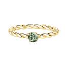 Thumbnail: Ring Yellow gold Green Sapphire and diamonds Capucine 4 mm 1