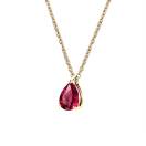 Vignette : Pendentif Or jaune Rubis et diamants Lady Poire M 2