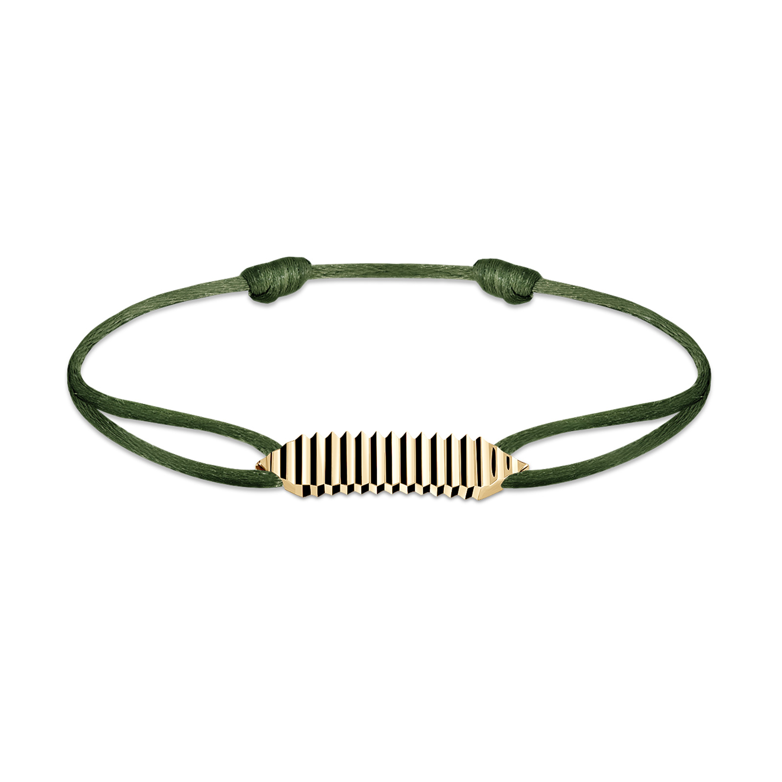 Bracelet cordon Or jaune Entaille Crans 1
