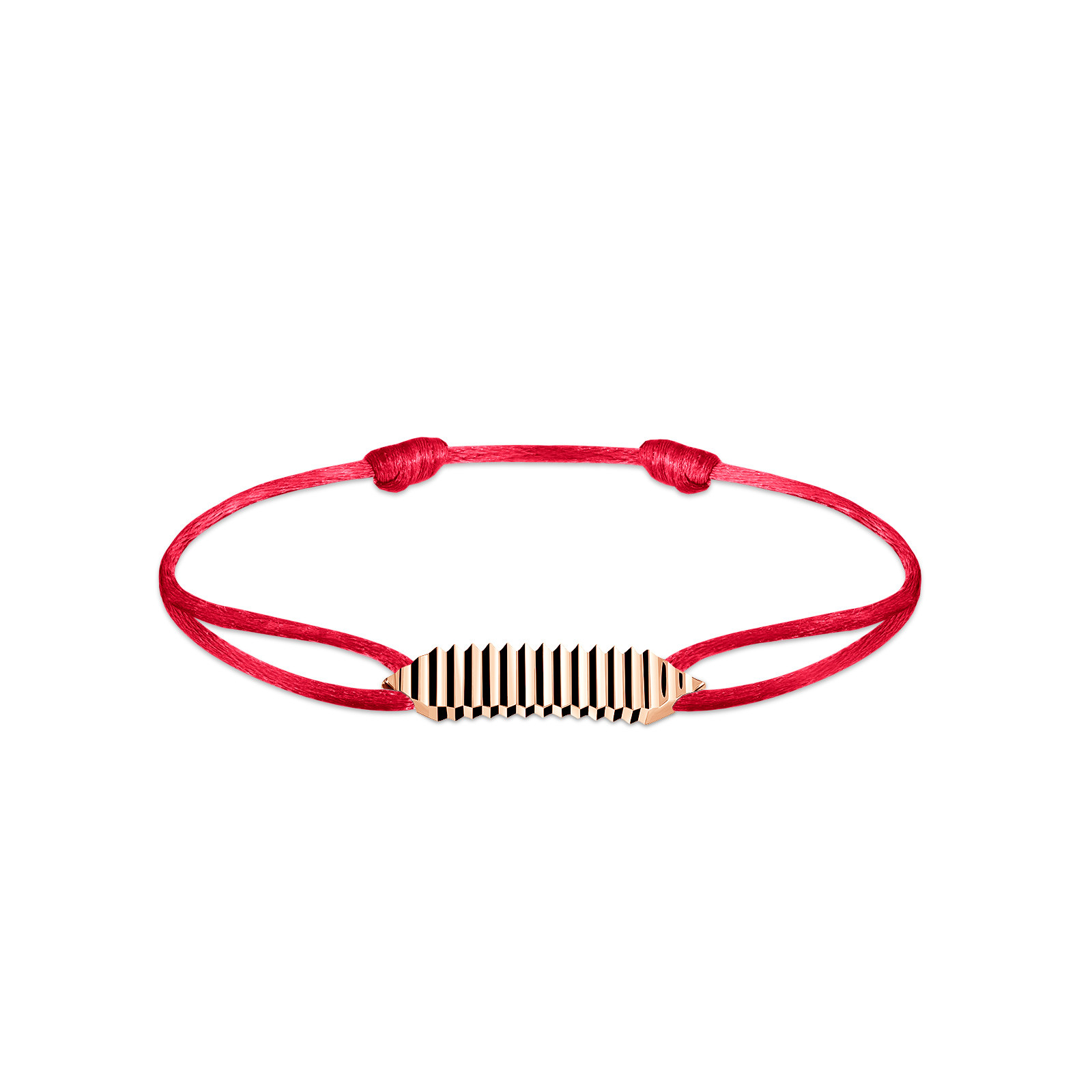 Kordel-Armband Roségold Entaille Crans 1