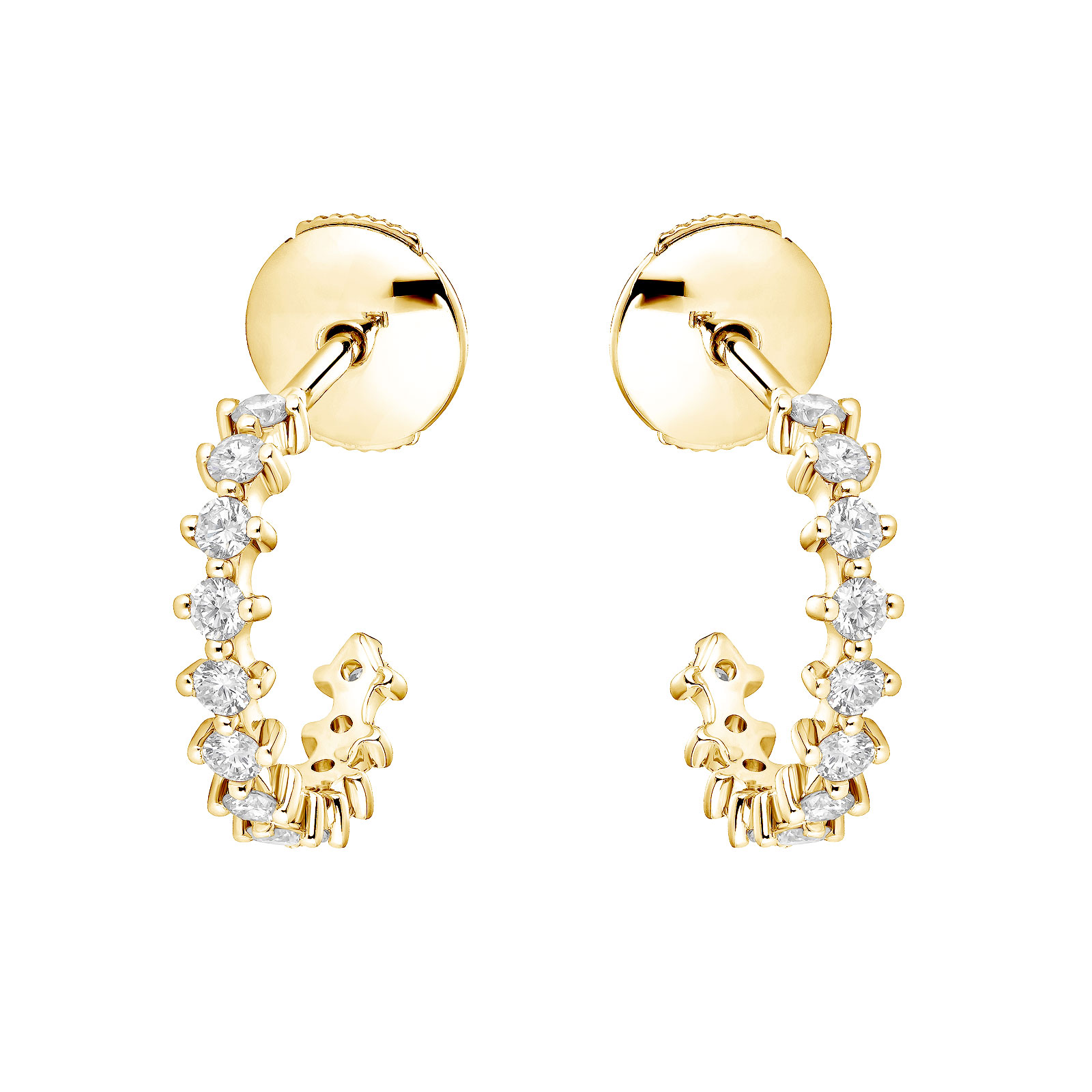 Earrings Yellow gold Diamond Paris 1901 XS 1