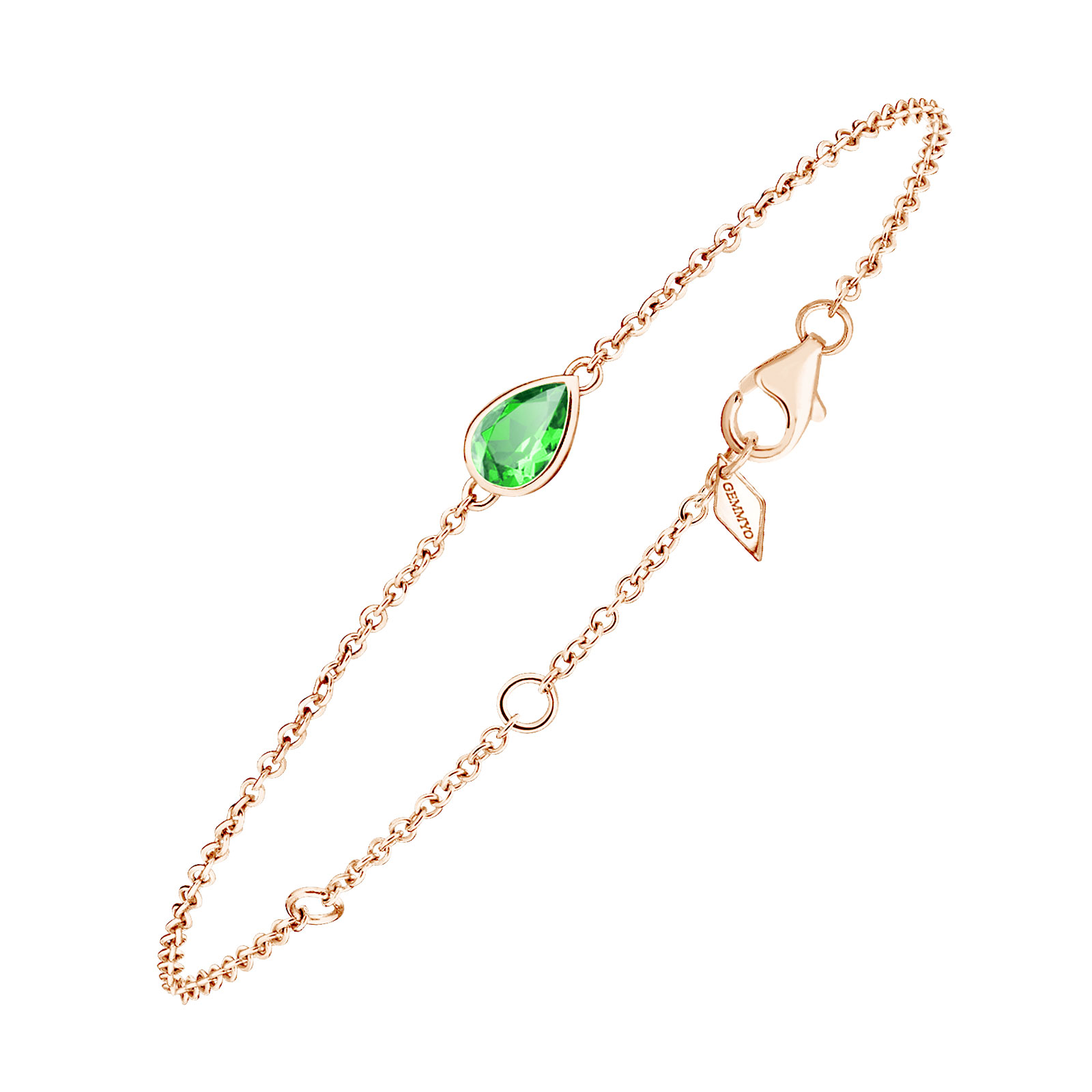 Bracelet Rose gold Tsavorite Gemmyorama 1