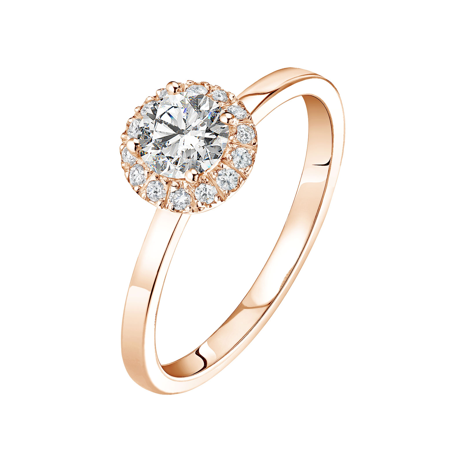 Ring Rose gold Diamond Rétromantique M 1