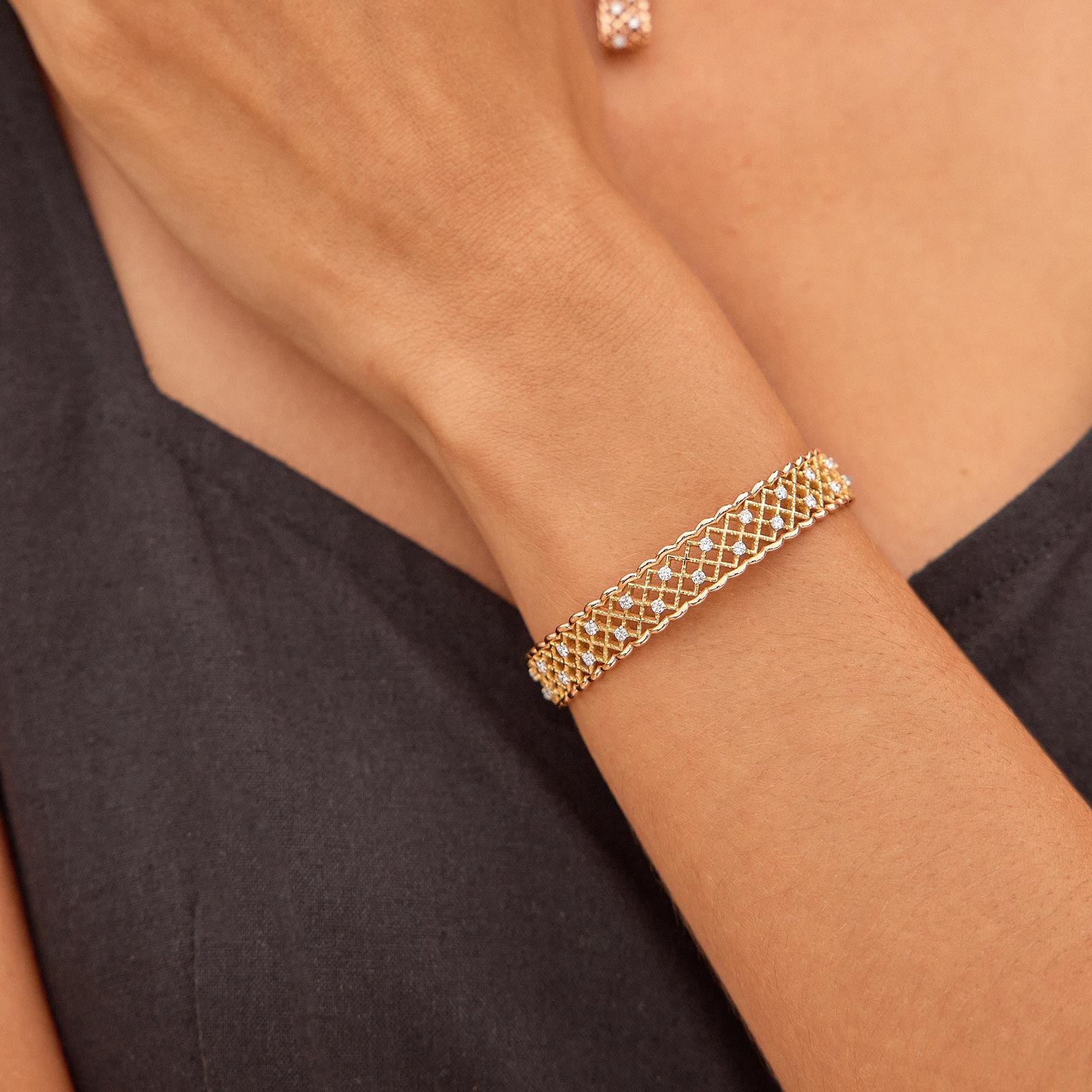 Armband Rosé- und Weißgold Diamant RétroMilano 4