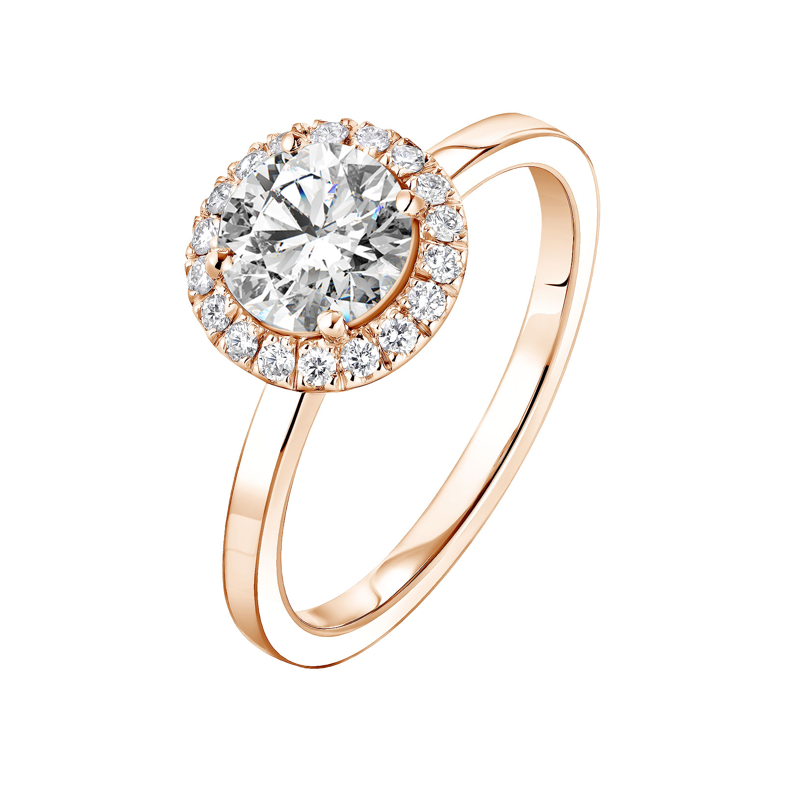 Ring Rose gold Diamond Rétromantique L 1