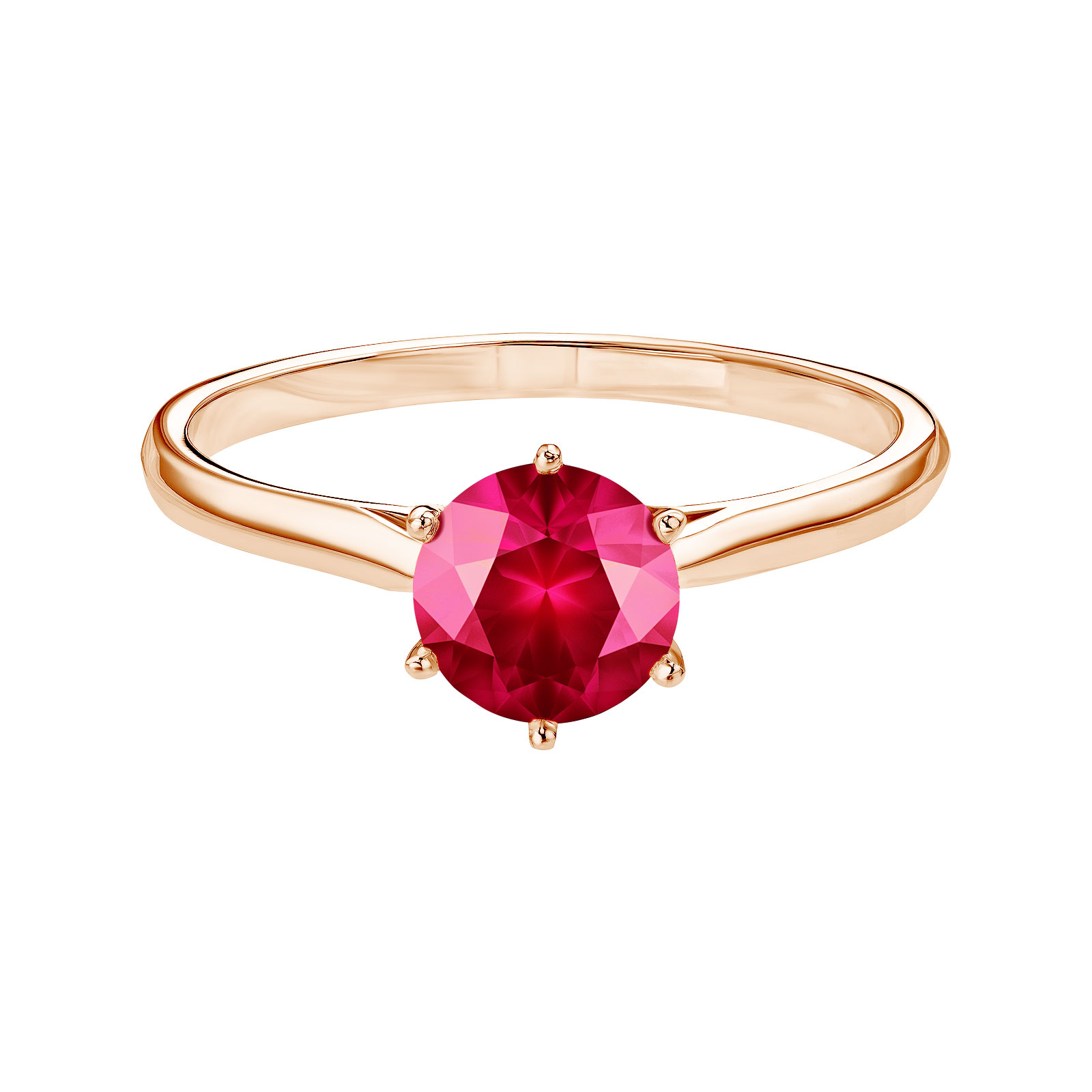 Ring Rose gold Ruby Lady 1