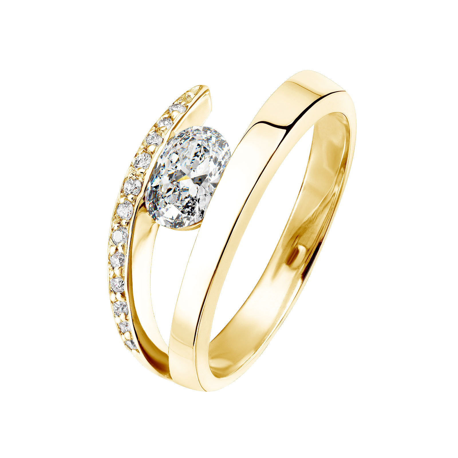 Ring Yellow gold Diamond Ananta 1