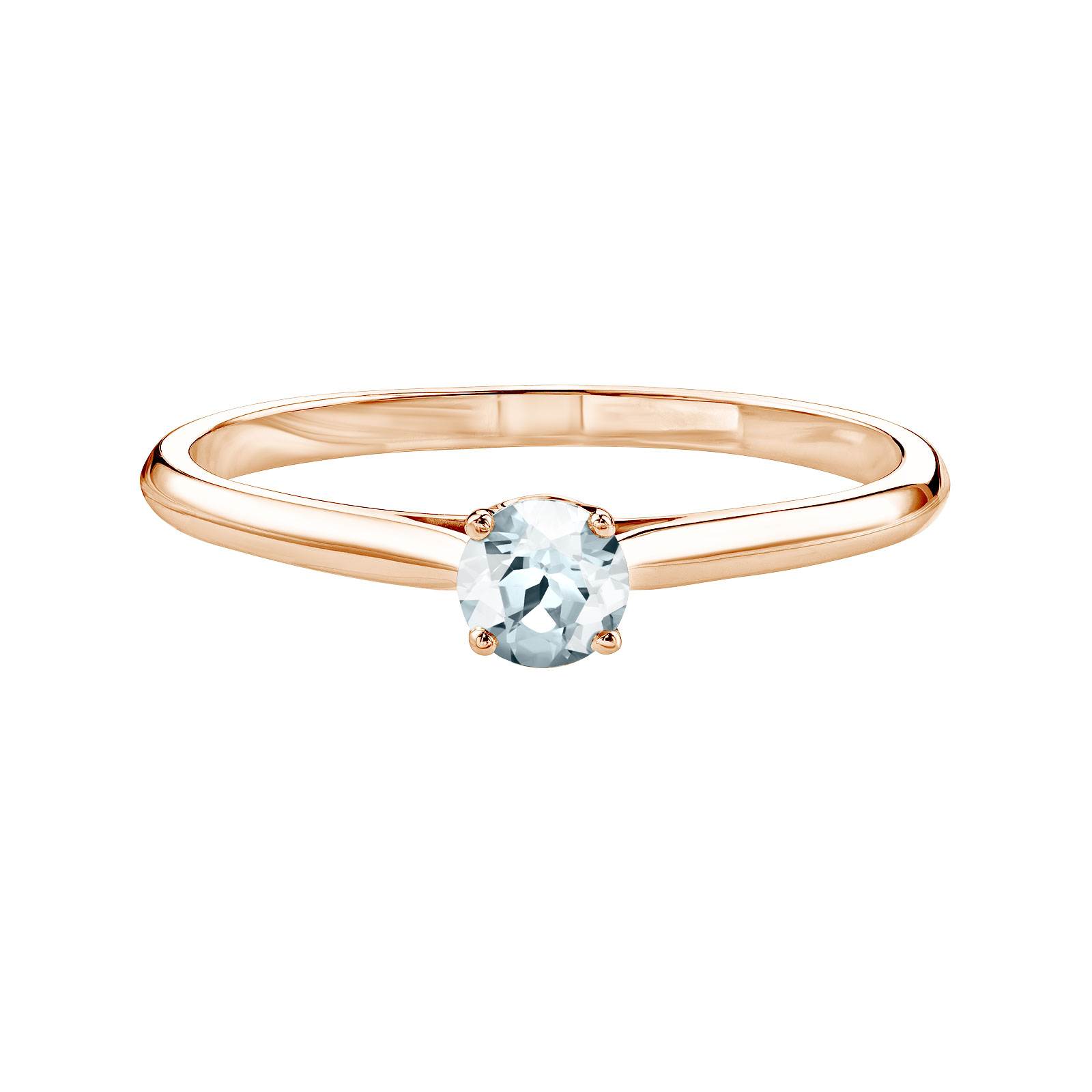 Bague Or rose Aigue-marine Baby Lady 1