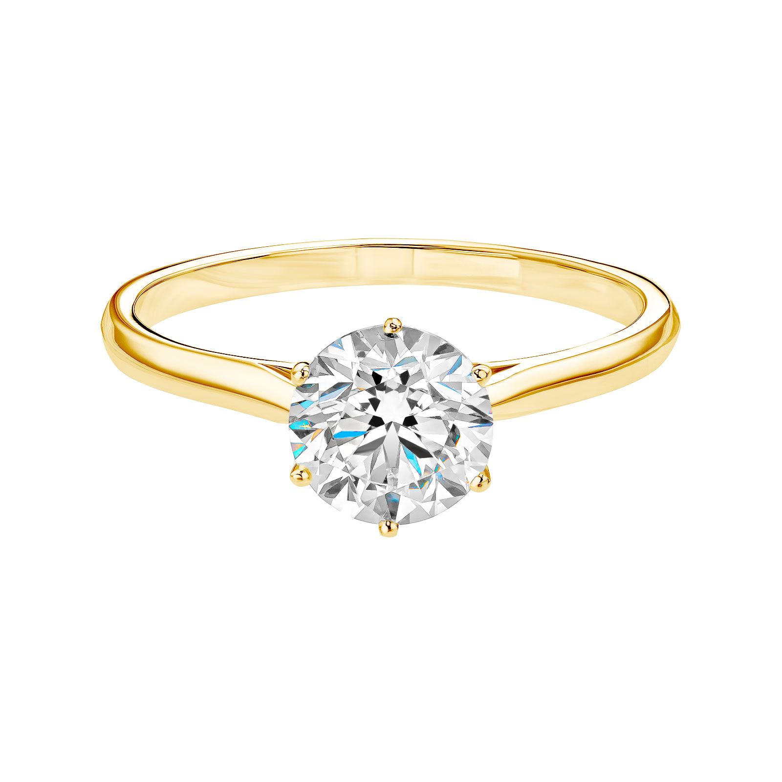 Ring Gelbgold Diamant Lady 1 ct 1