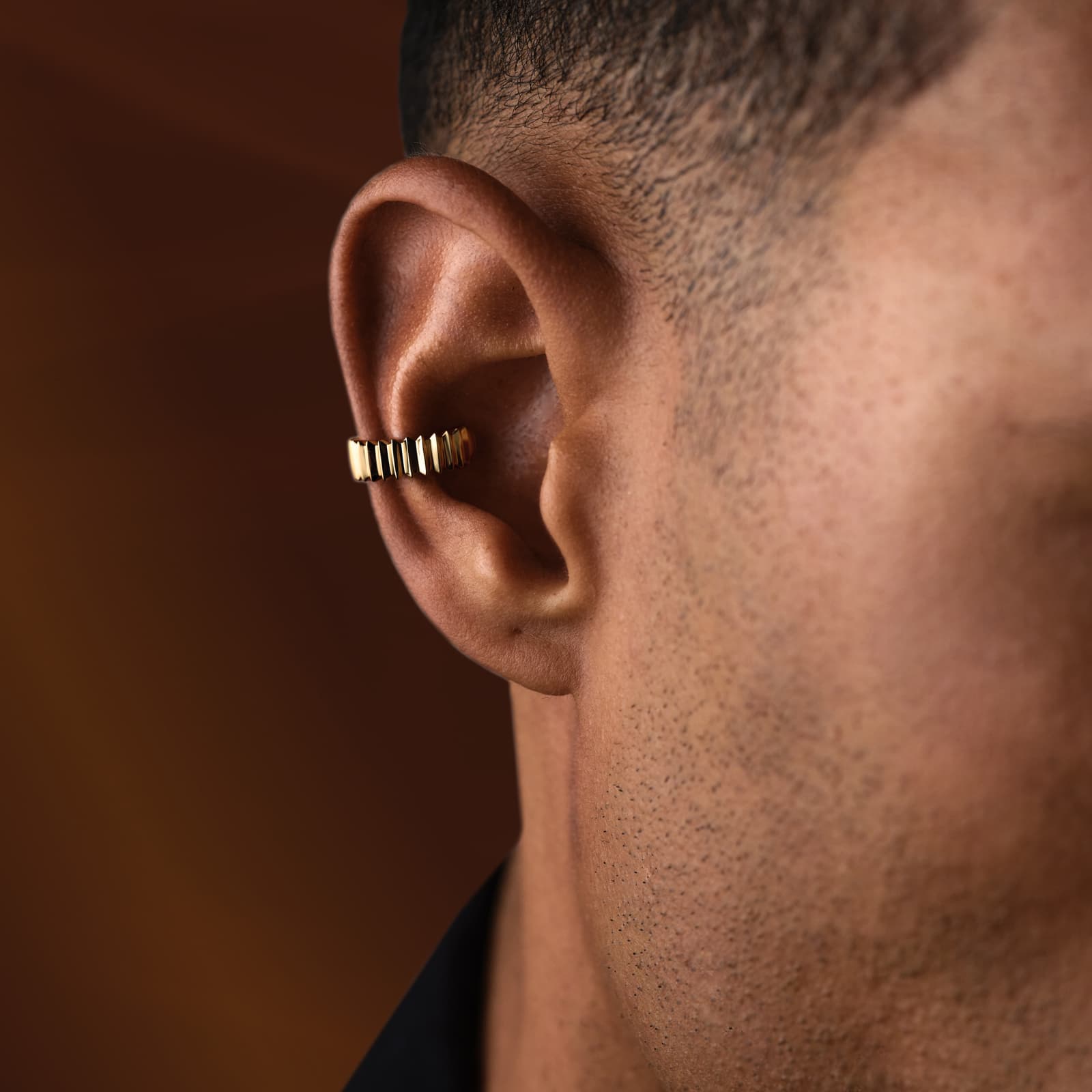 Earcuff 18K Yellow Gold Entaille