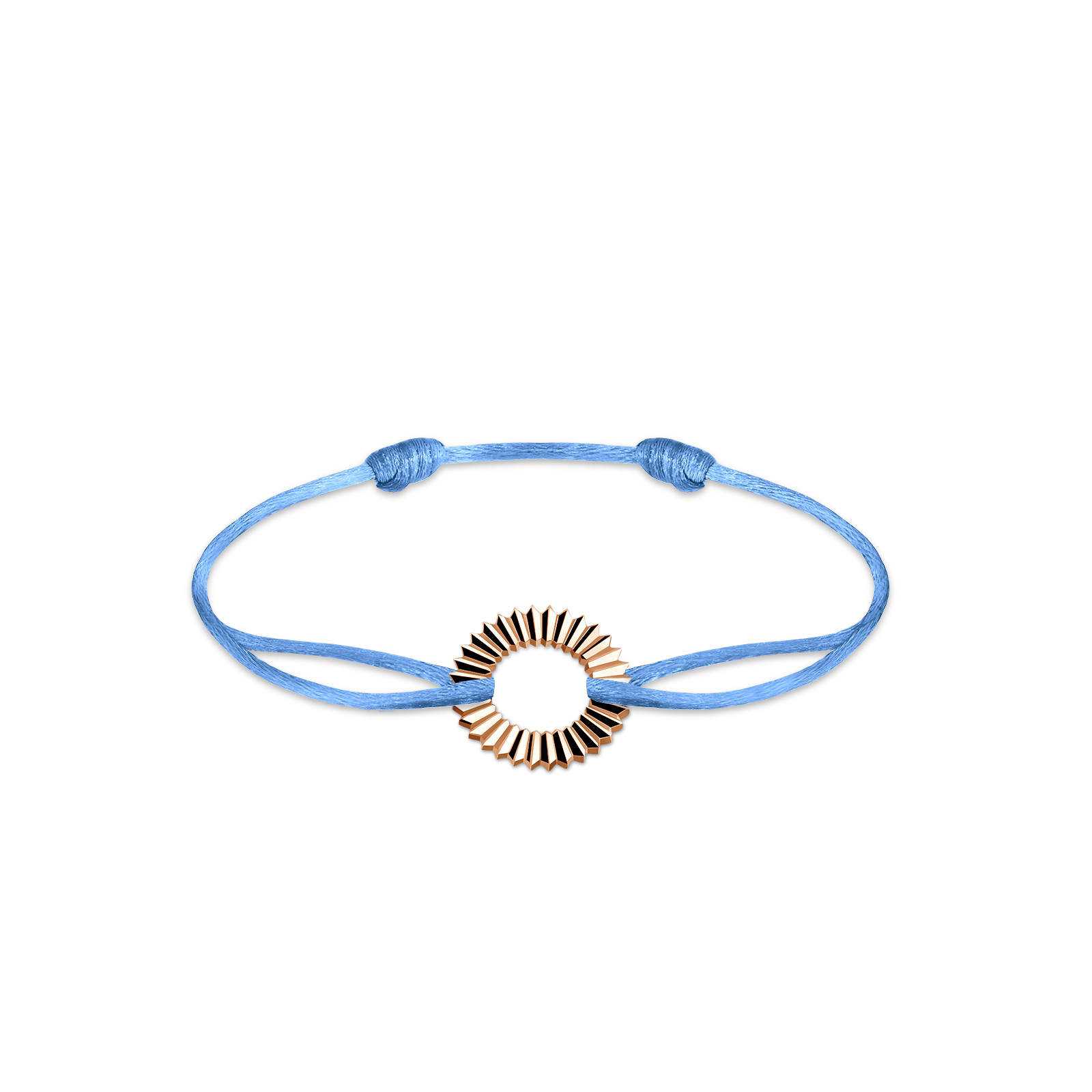 Cord Bracelet Rose gold Entaille Rayons 1