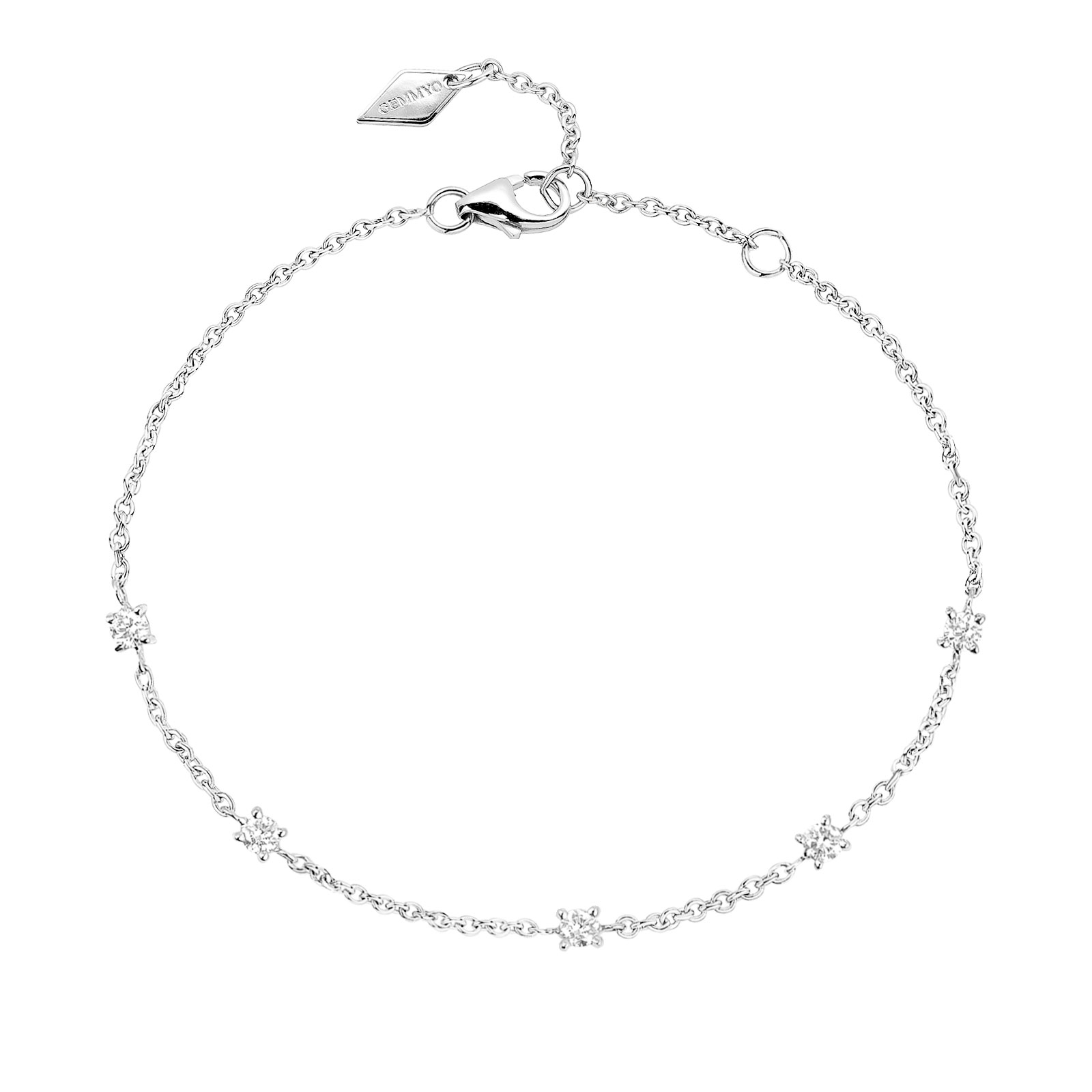 Bracelet One 1 diamant or blanc 18k – Vanrycke
