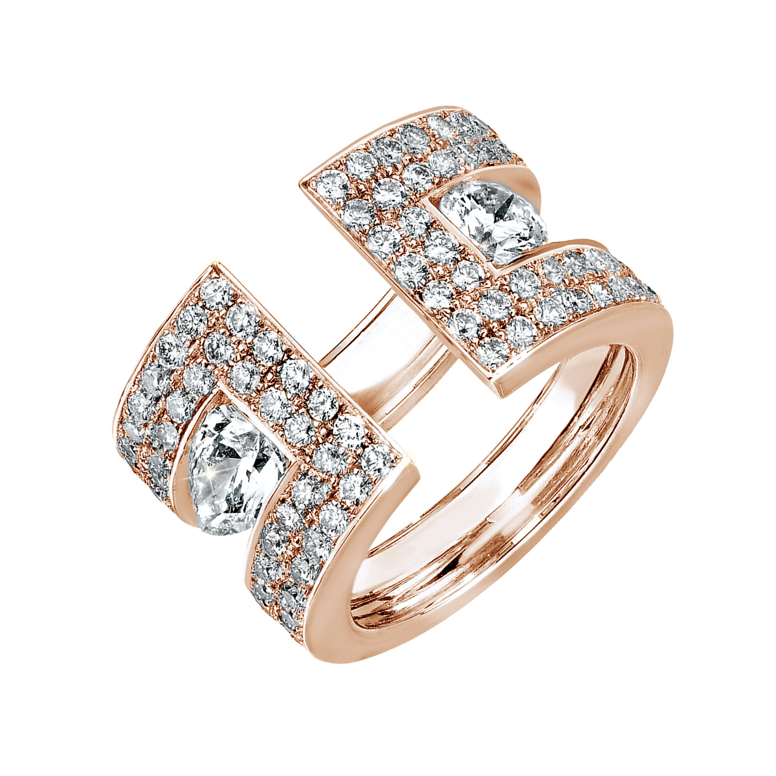 Ring Roségold Diamant Ariane So Pavée 1
