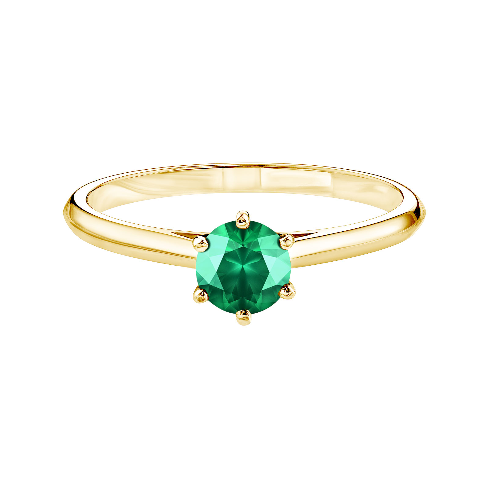 Ring Yellow gold Emerald Little Lady 1