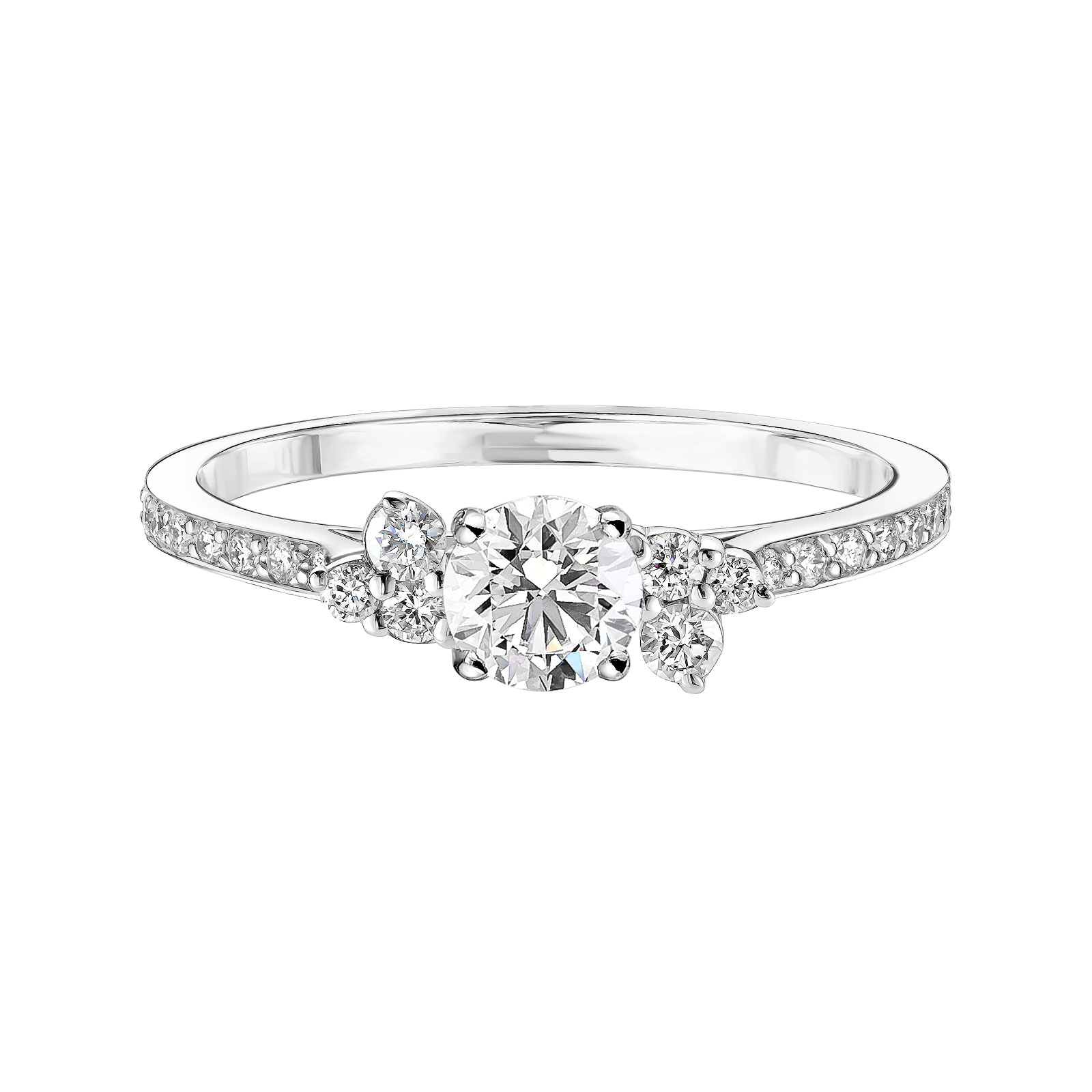 Ring White gold Diamond Baby EverBloom 0,4 ct Pavée 1