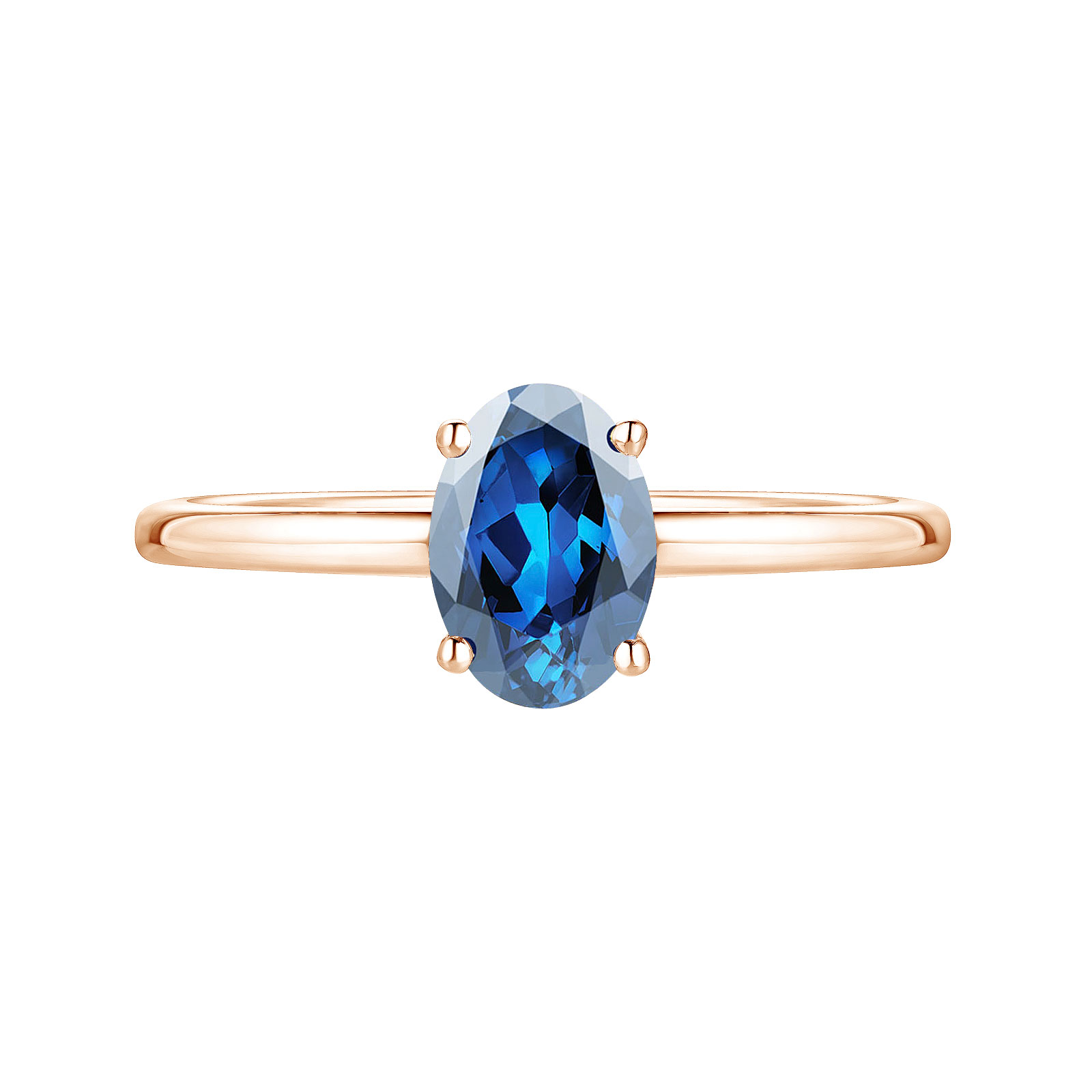 Ring Rose gold Sapphire Lady Ovale 1