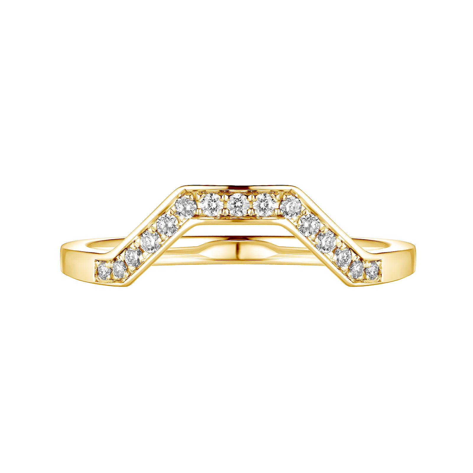 結婚指輪 イエローゴールド ダイヤモンド Art Déco 4 mm 1