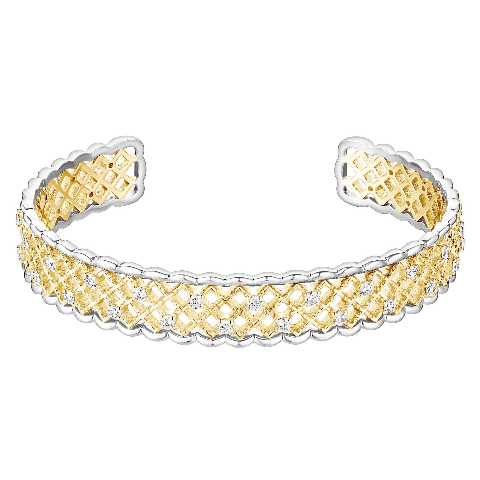 Bracelet Yellow and white gold Diamond RétroMilano 1
