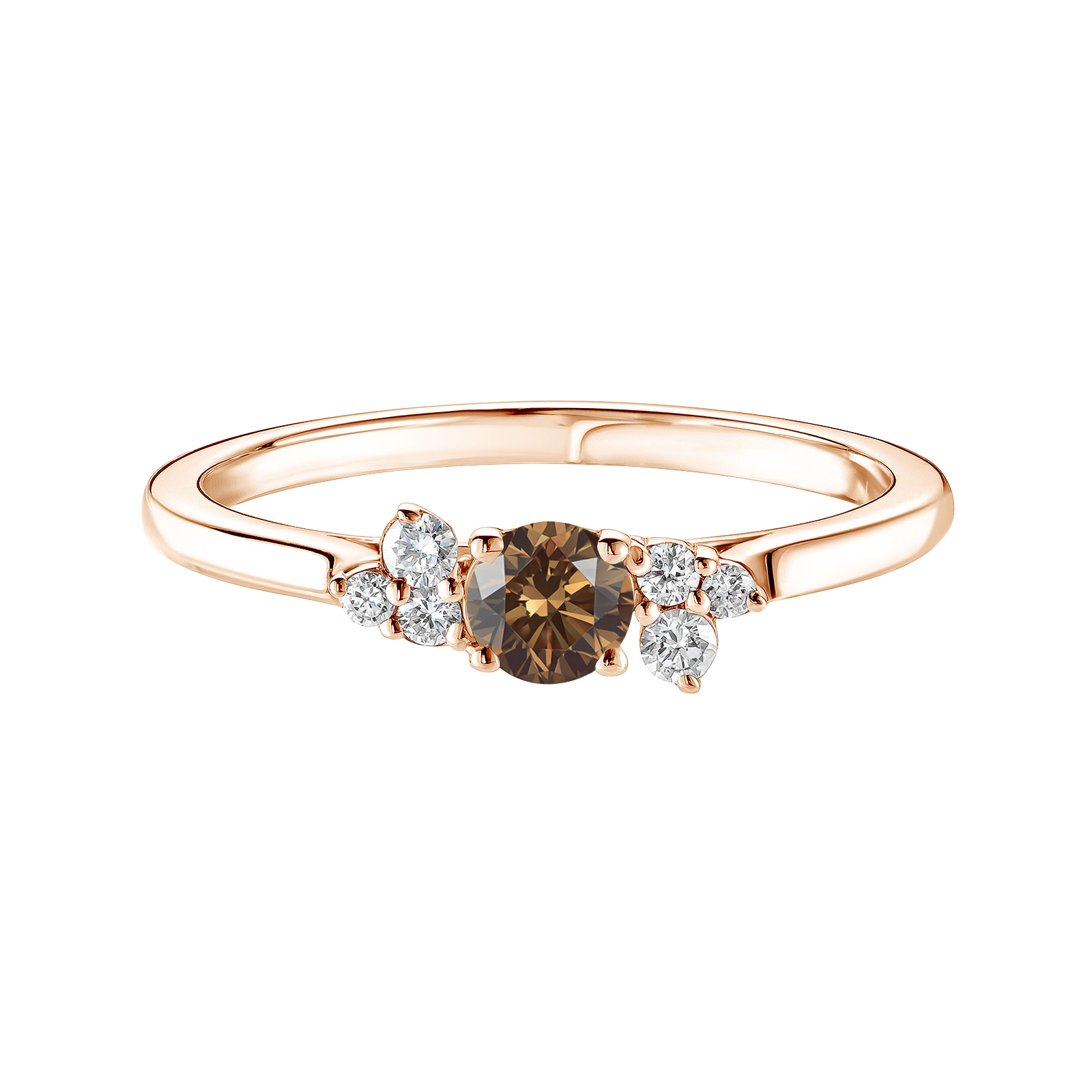 Ring Roségold Diamant-Schokolade und diamanten Baby EverBloom 1