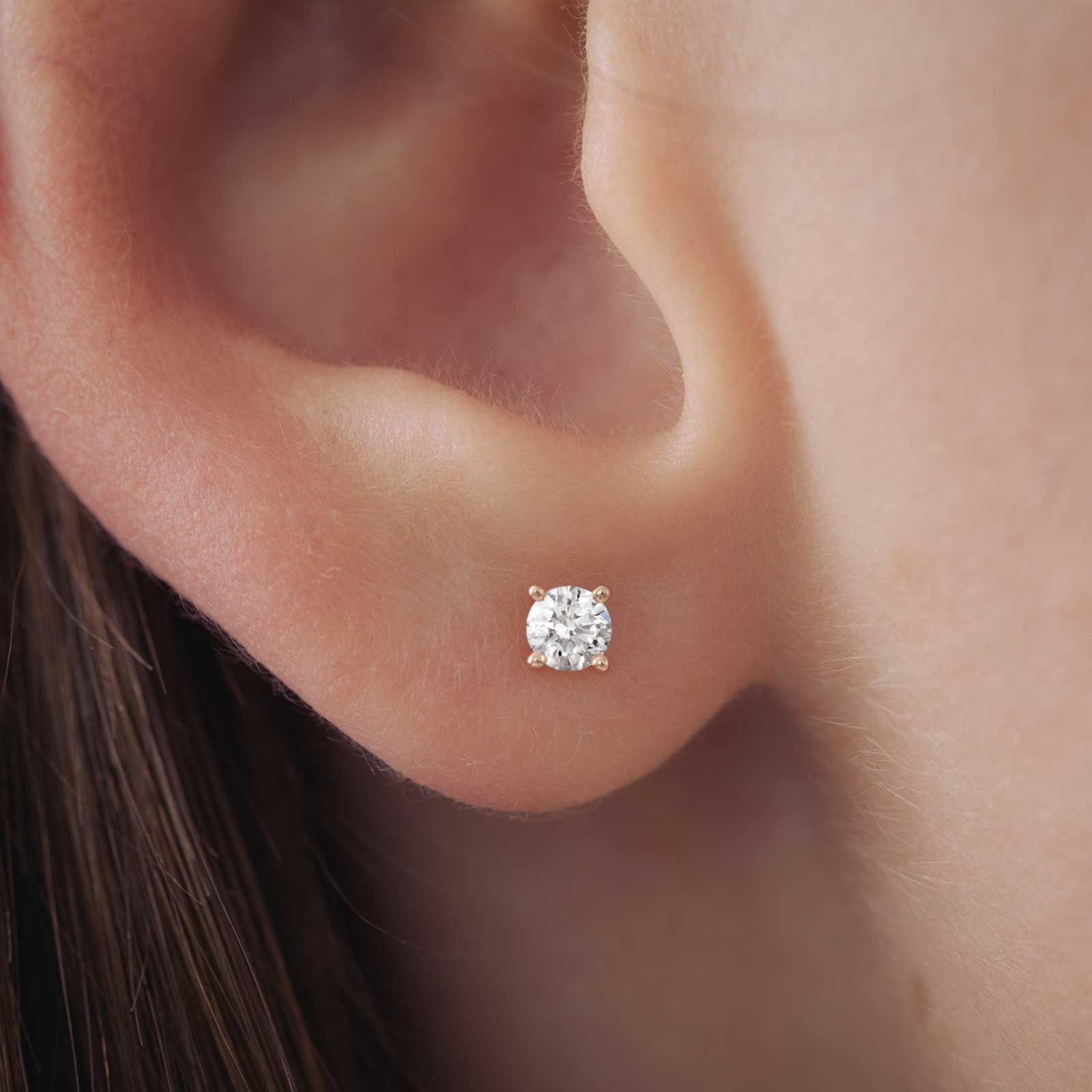 Boucles d'oreilles Or blanc Diamant Lady