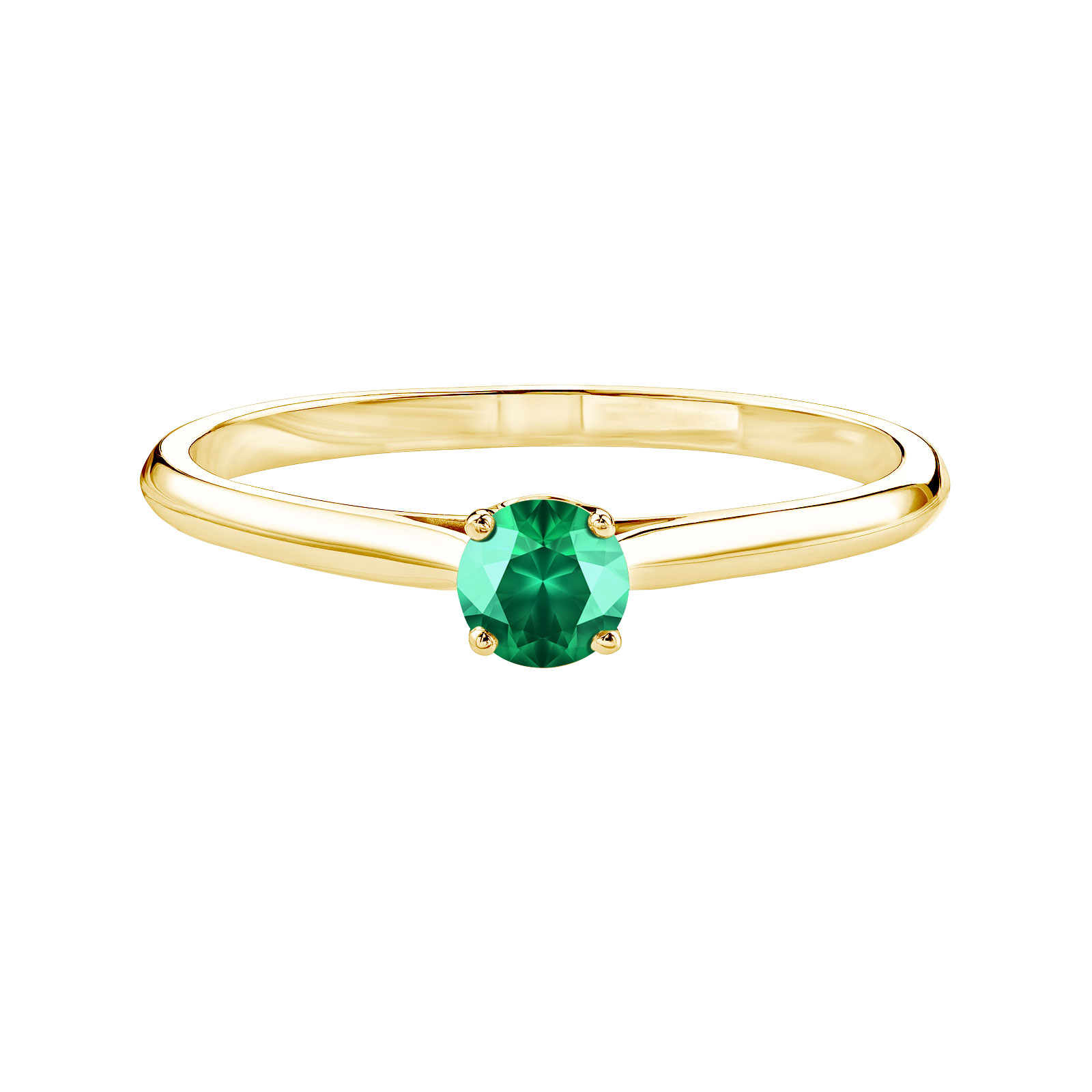 Ring Yellow gold Emerald Baby Lady 1