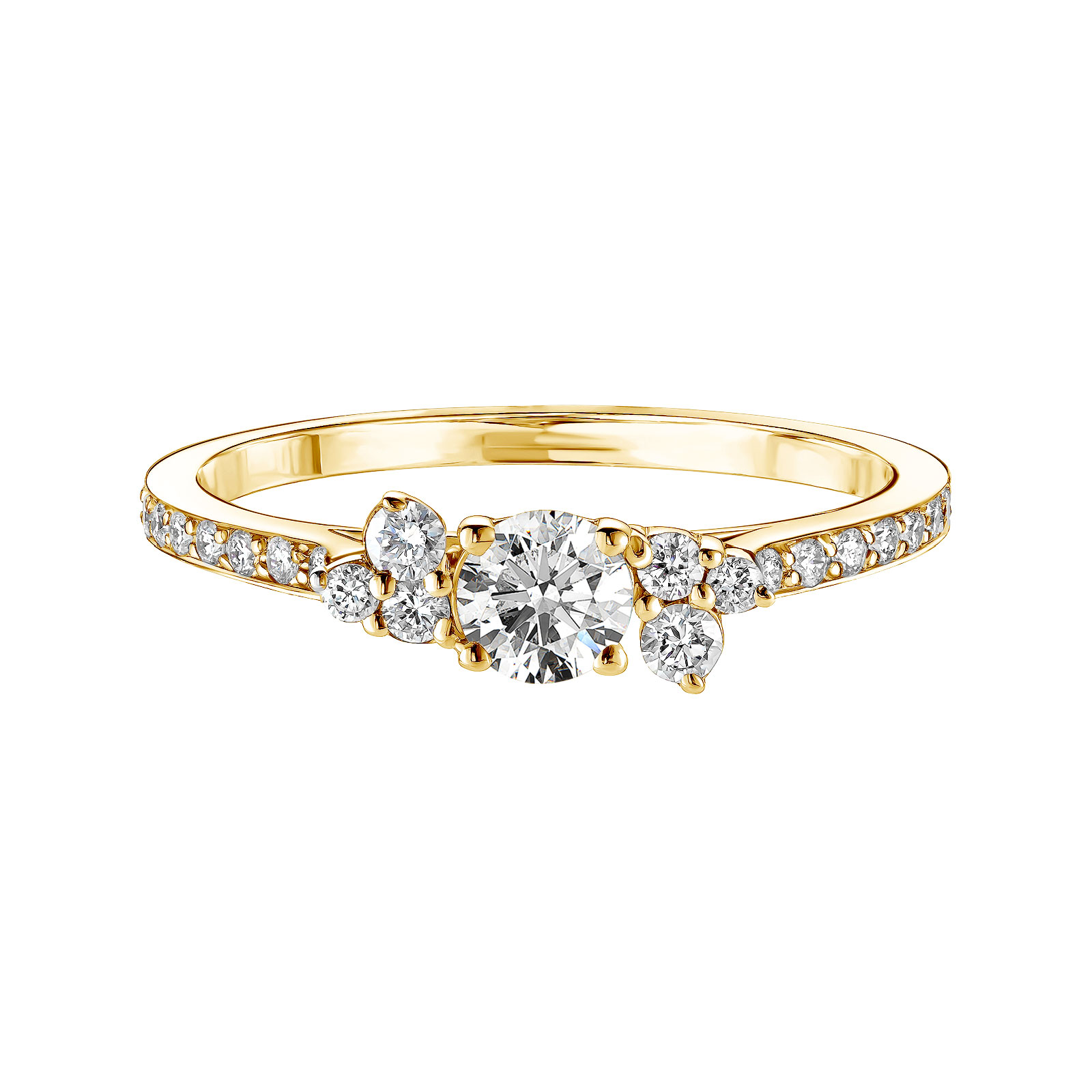 Ring Gelbgold Diamant Baby EverBloom Pavée 1