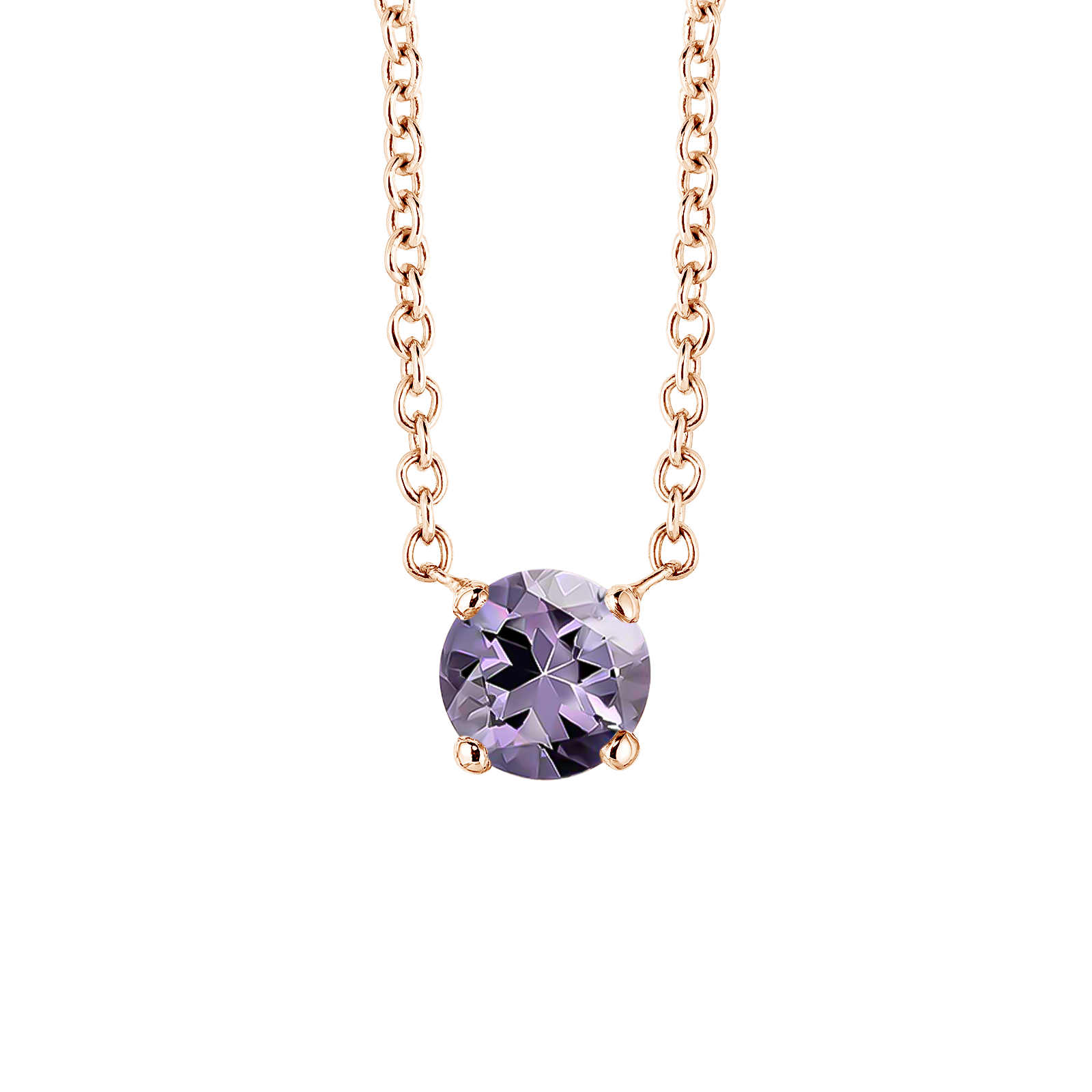 Pendant Rose gold Lavender Spinel Lady XL 1