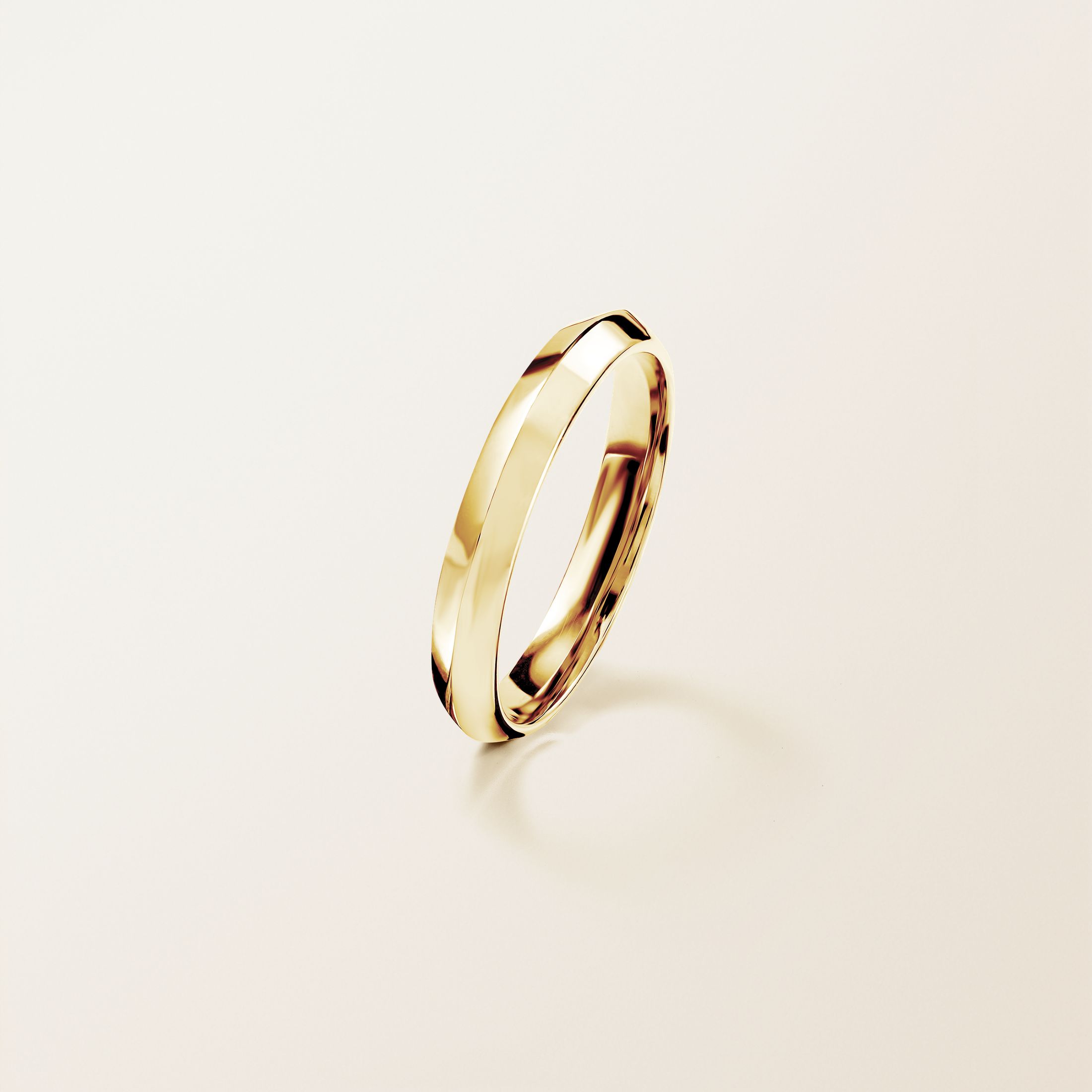 結婚指輪 イエローゴールド Thésée Love 3,5 mm