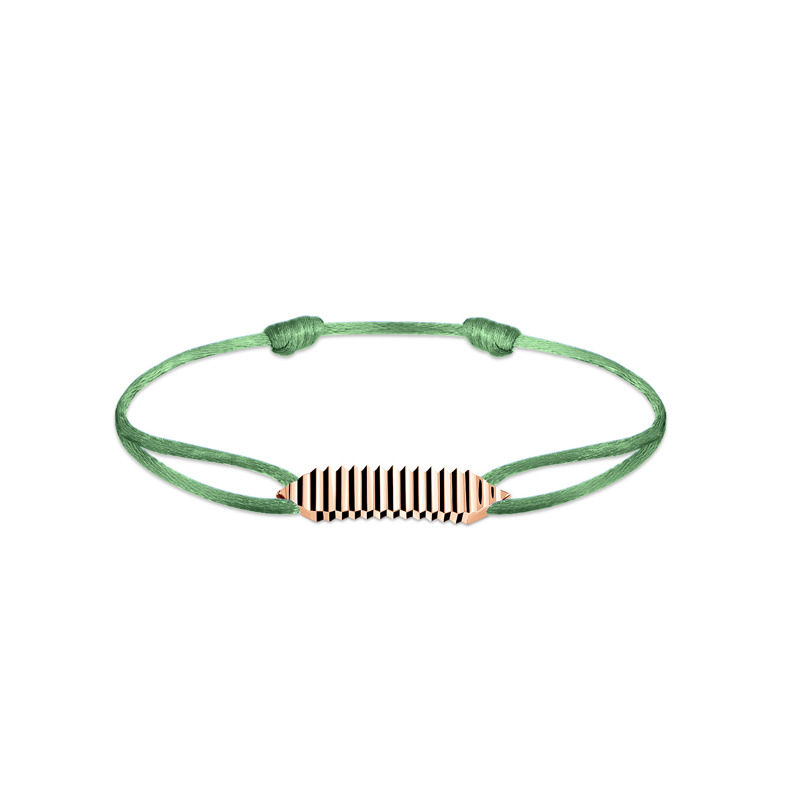 Kordel-Armband Roségold Entaille Crans 1