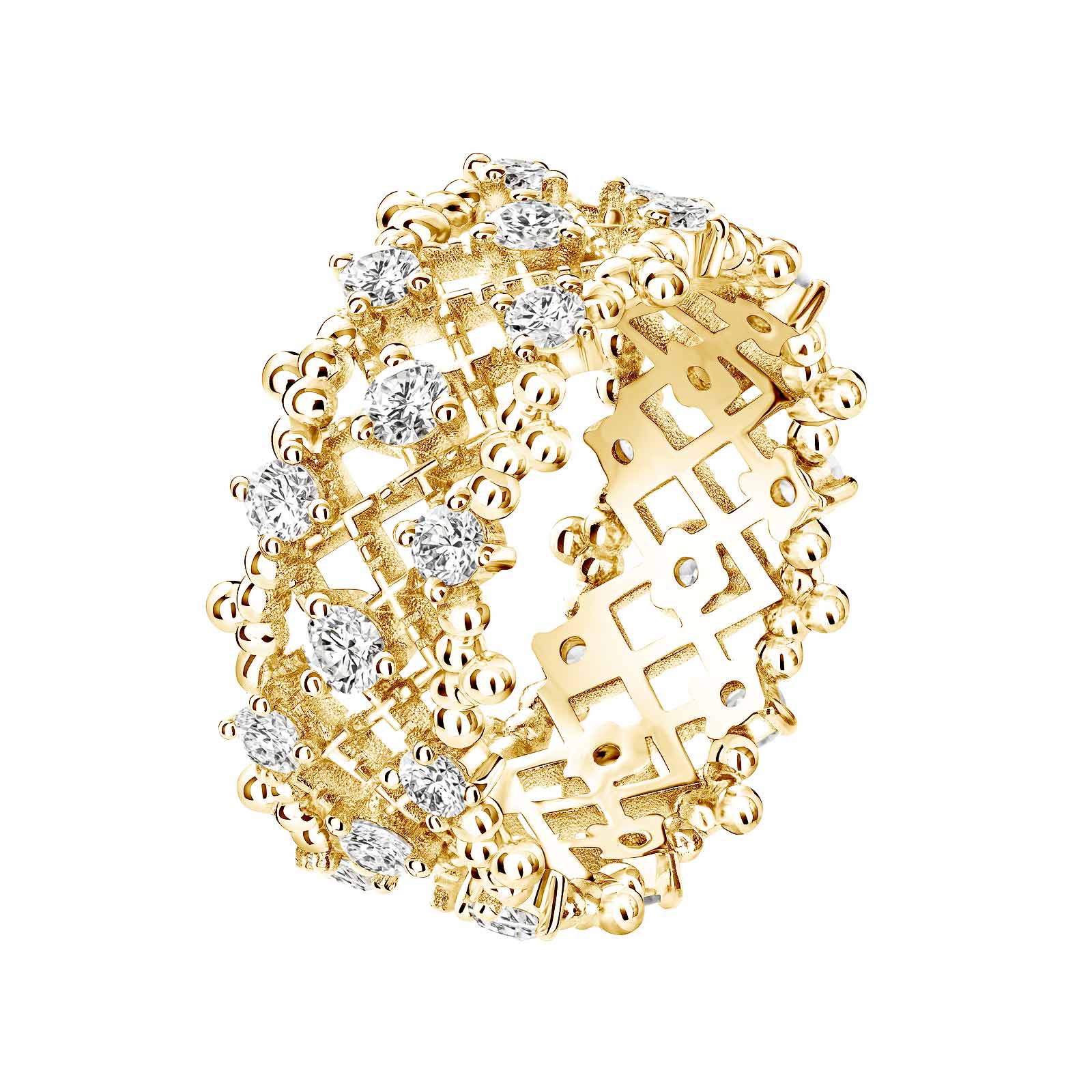 Ring Yellow gold Diamond Little RétroMilano Prima 1