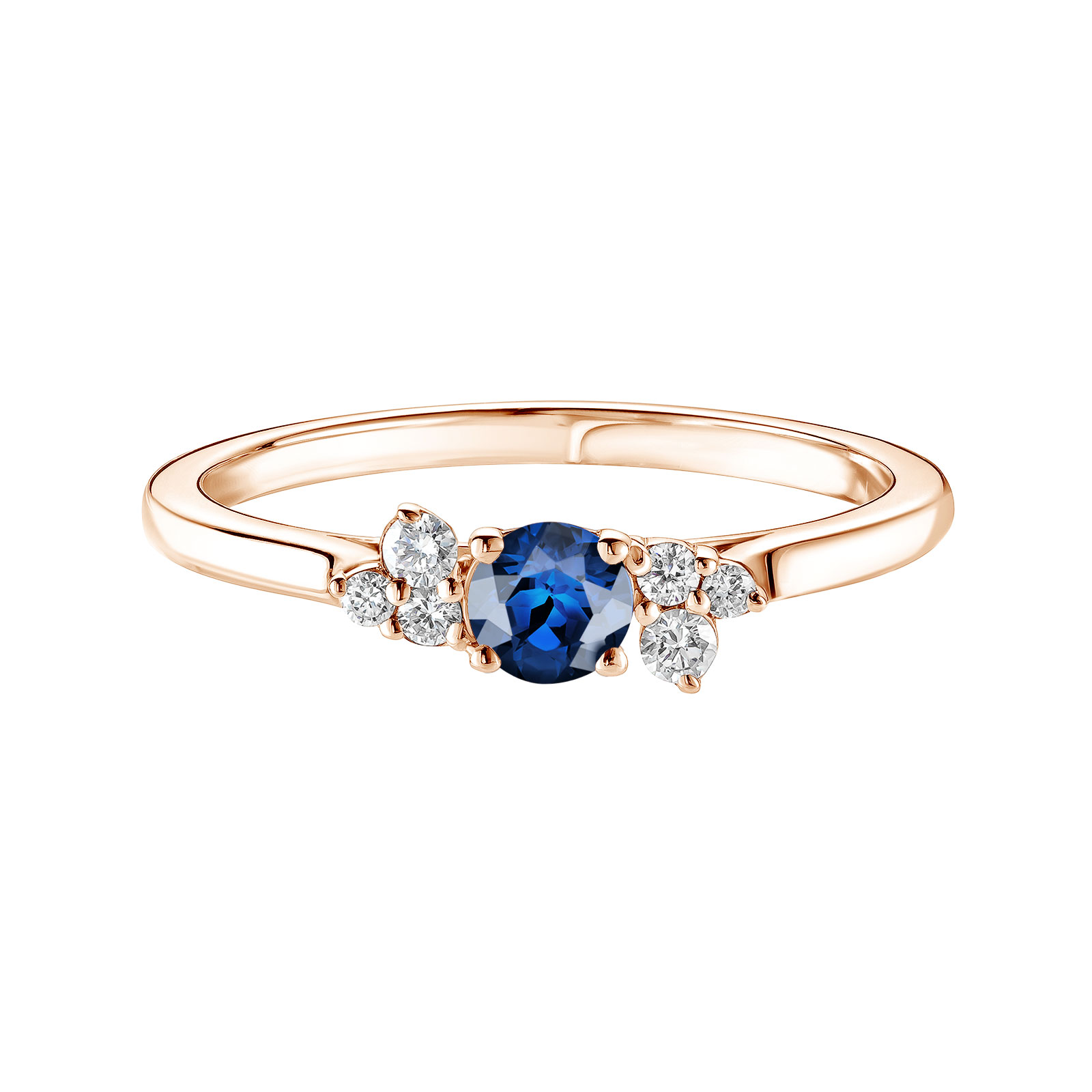 Ring Rose gold Sapphire and diamonds Baby EverBloom 1